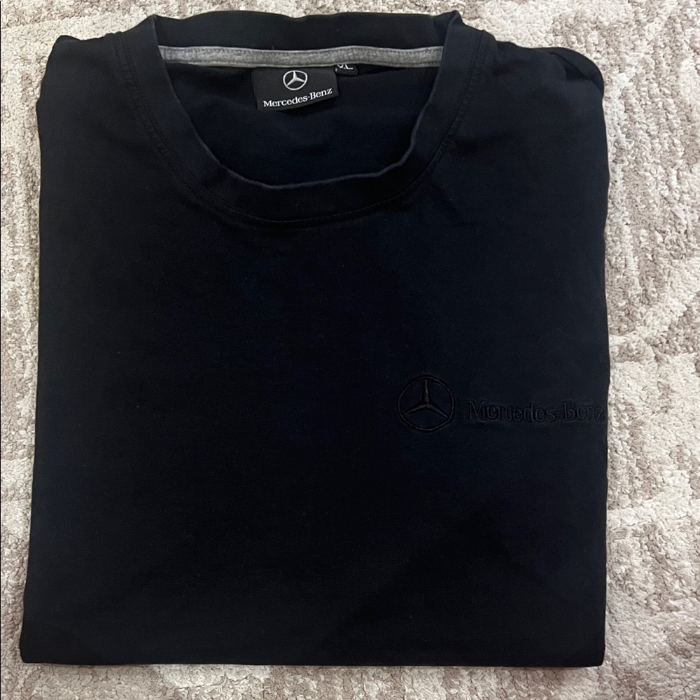 Mercedes-Benz Black Logo Crewneck T-Shirt